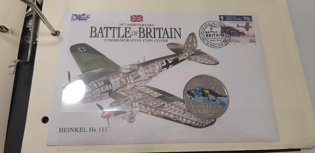 Battle of Britain 70th Anniversary Coins & Stamps - x2 Sets with Certificates