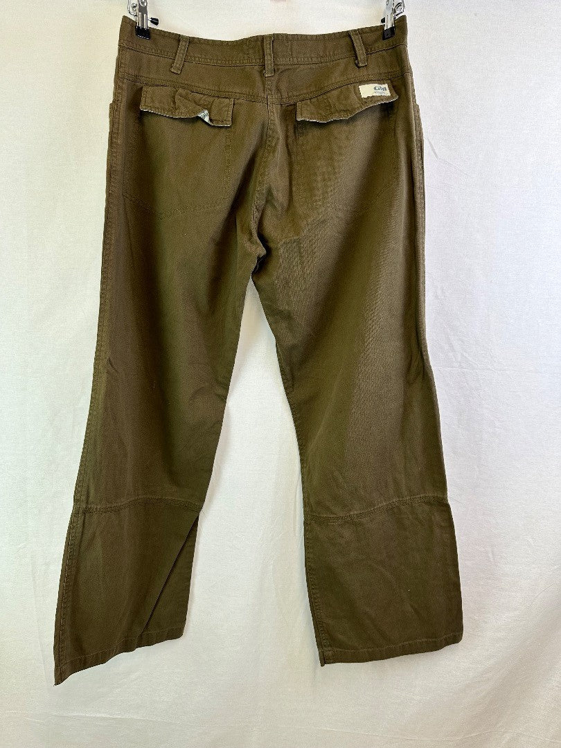 Gill Elements Womens Olive Green Trousers Size 16 BNWT