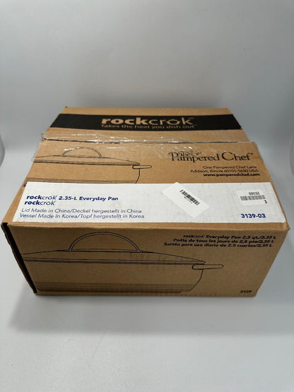 Pampered Chef Rockcrok 2.5 qt / 2.35 L everyday pan Boxed