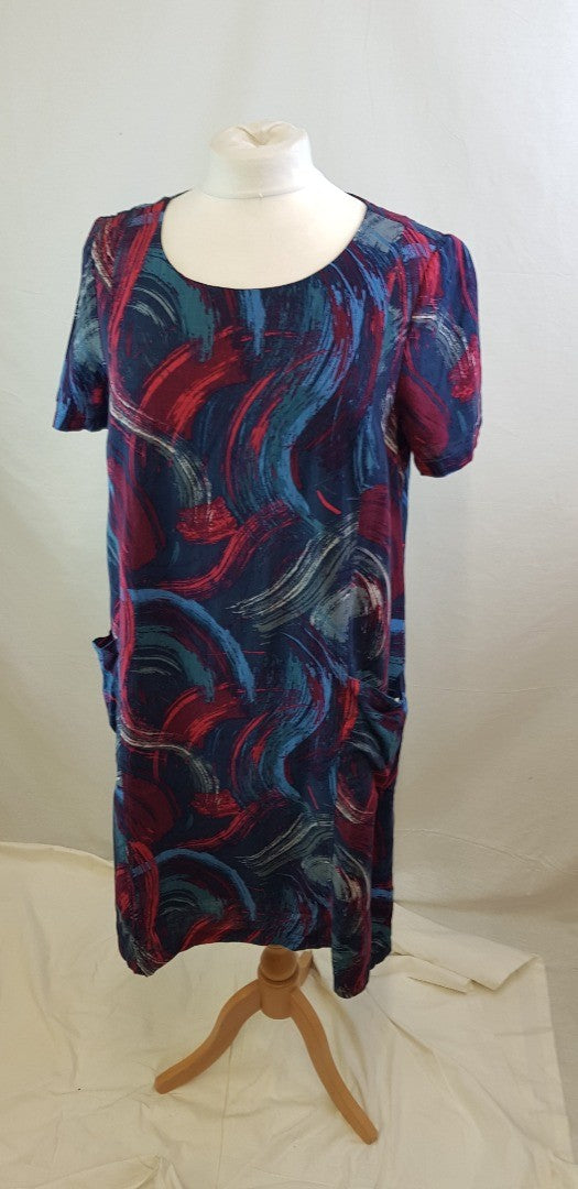 Seasalt Multi-coloured Ladies Summer Dress Size 14 VGC