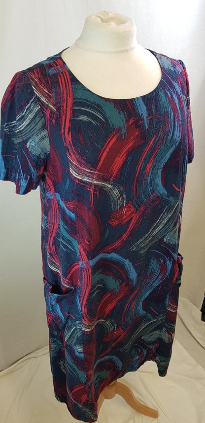 Seasalt Multi-coloured Ladies Summer Dress Size 14 VGC