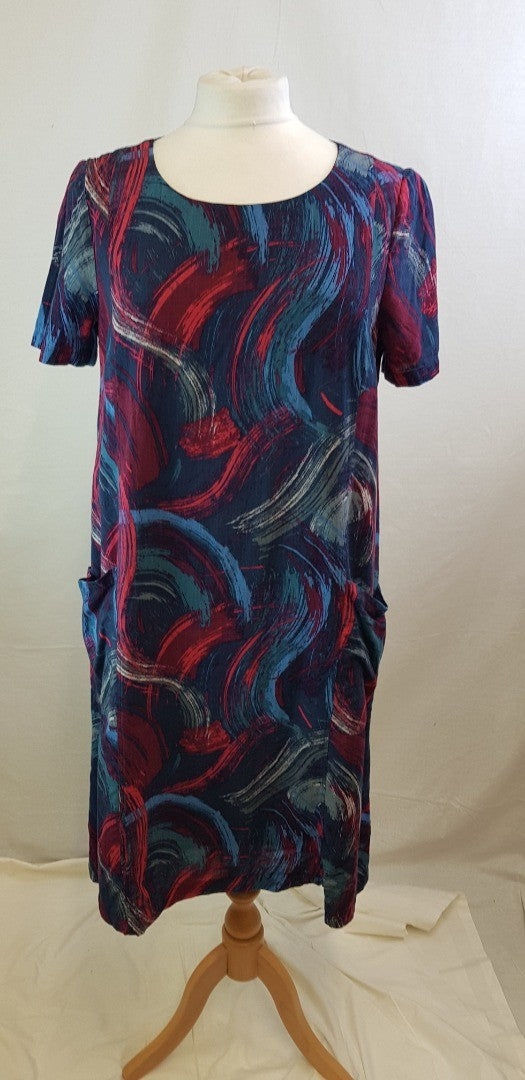 Seasalt Multi-coloured Ladies Summer Dress Size 14 VGC