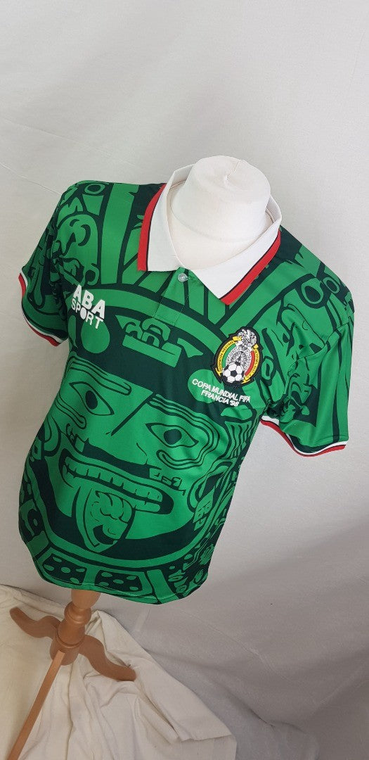 Vintage/Rare. ABA Sport Top Mexico '98 Home Shirt. Size M VGC