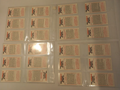 John Player & Sons '82 Doncella History of the VC Cigarette Cards Full Set of 24