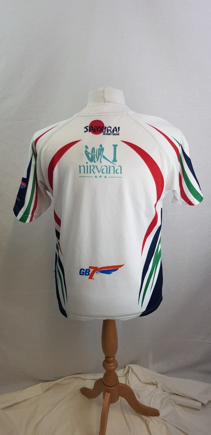 Samurai. Marauders Rugby Top Supporting Help for Hero's.  Size S  VGC