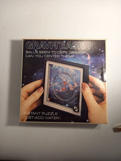 Gravi-Tease Gravity Water Puzzle, 2x I and III, Vintage 1980 Interactive Toy