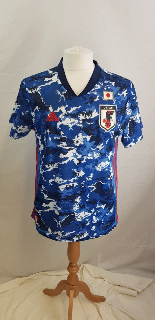 Adidas Japan FA Home Football Shirt from 2020 Size M VGC