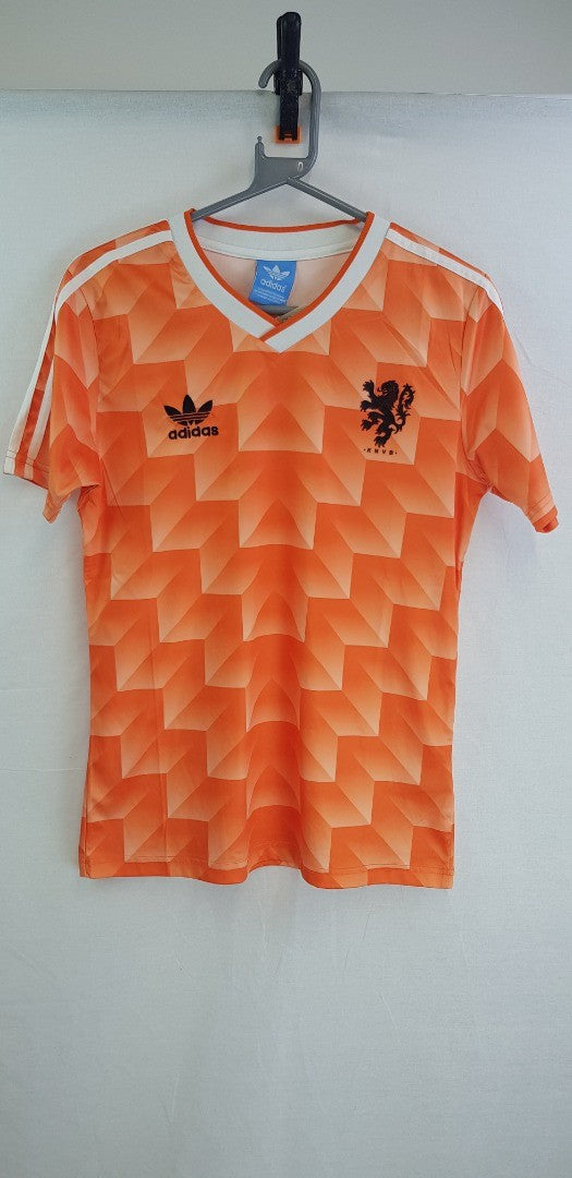 Adidas KNVB Football Top in Orange Size S VGC