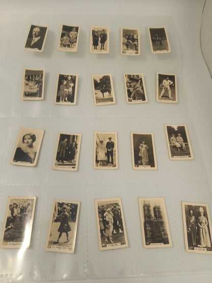 Set of 48 Vintage Royal Family Ephemera / Rare Collector's Cigarette Cards
