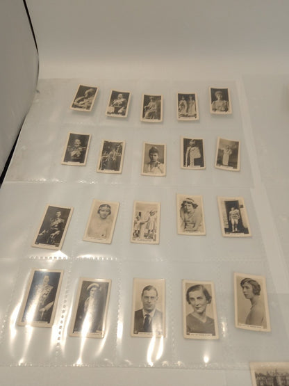 Set of 48 Vintage Royal Family Ephemera / Rare Collector's Cigarette Cards