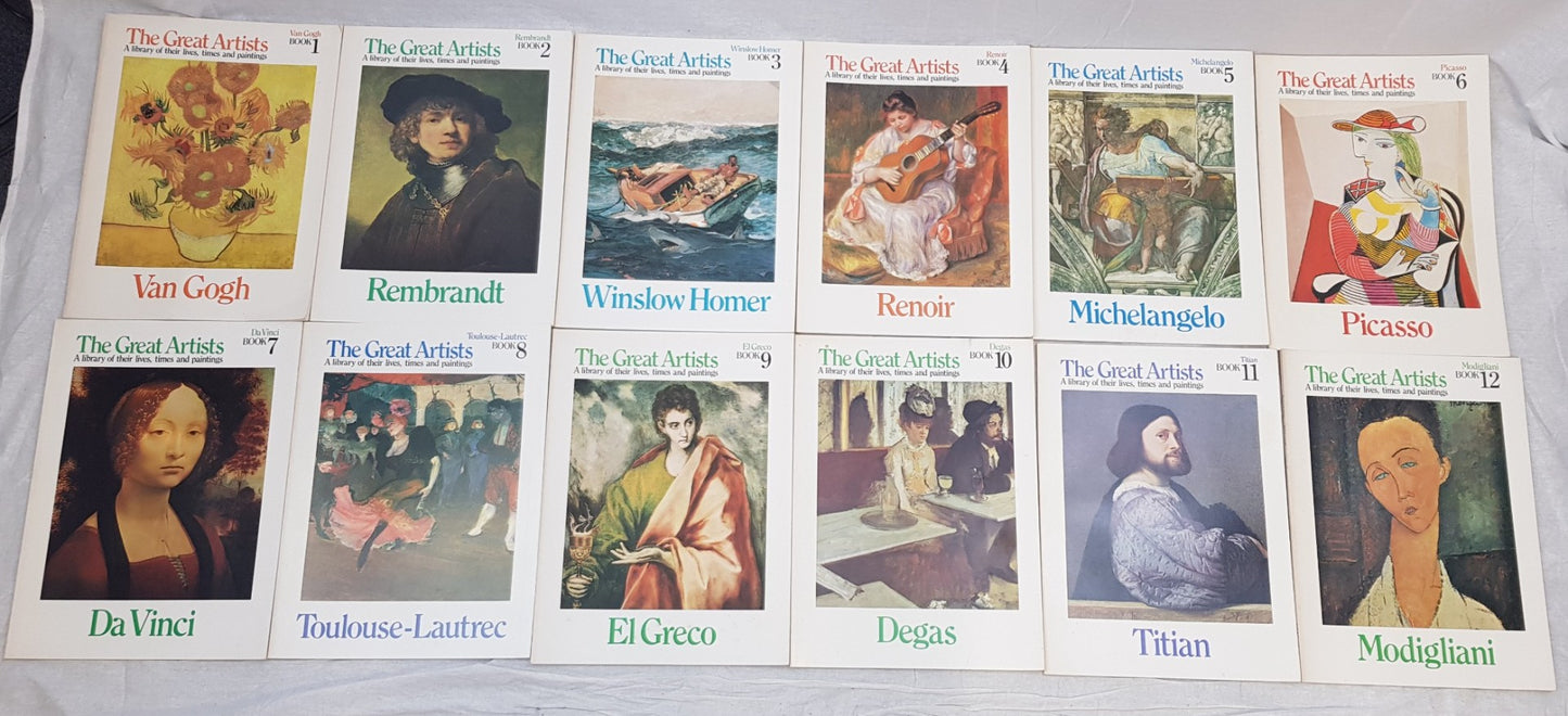 Vintage. The Great Artists Magazines x24/25 Magazines . A library of their lives, times & paintings VGC