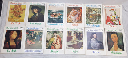Vintage. The Great Artists Magazines x24/25 Magazines . A library of their lives, times & paintings VGC