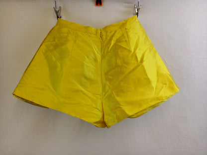 Fyodor Golan Bright Yellow Unusual Designer Shorts - Waist 24"