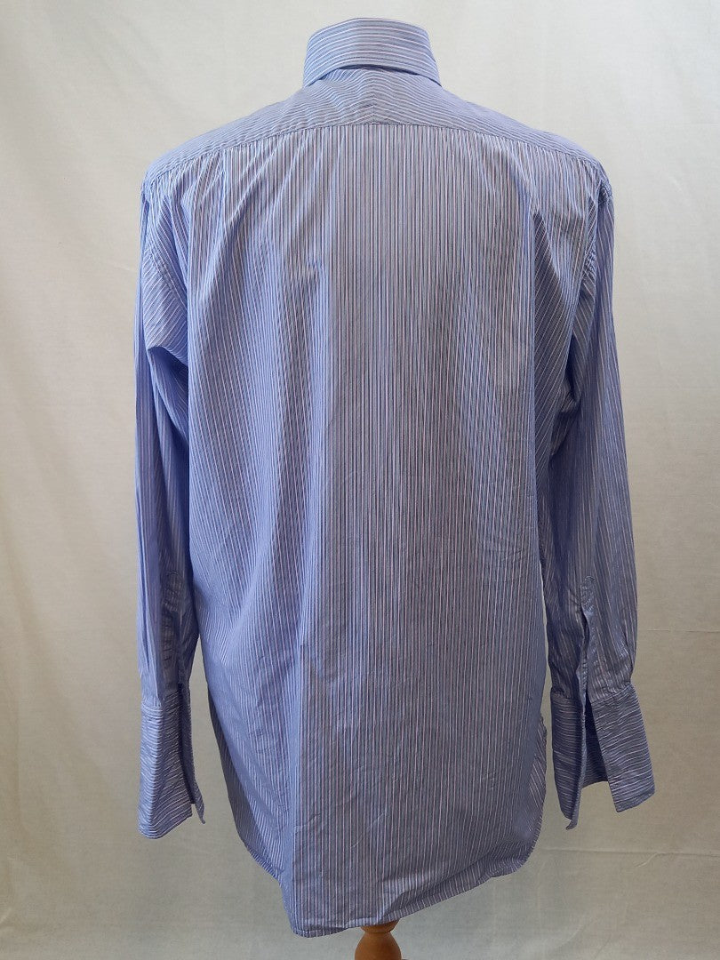 Thomas Pink Jermyn St - Gents Vintage Striped Shirt Sea Island Quality Chest 48"
