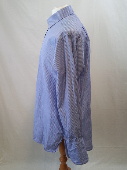 Thomas Pink Jermyn St - Gents Vintage Striped Shirt Sea Island Quality Chest 48"