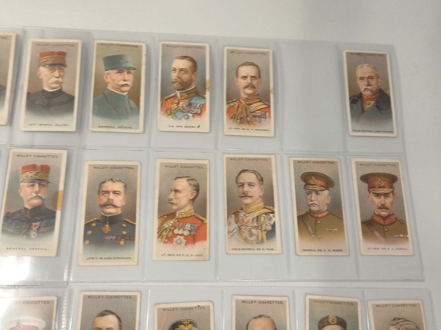 Wills' Cigarettes Allied Army Leaders Card Set (47/50) Card No. 14,22,27 Missing