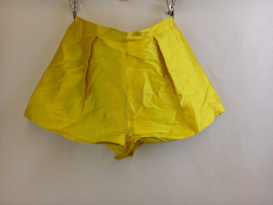 Fyodor Golan Bright Yellow Unusual Designer Shorts - Waist 24"