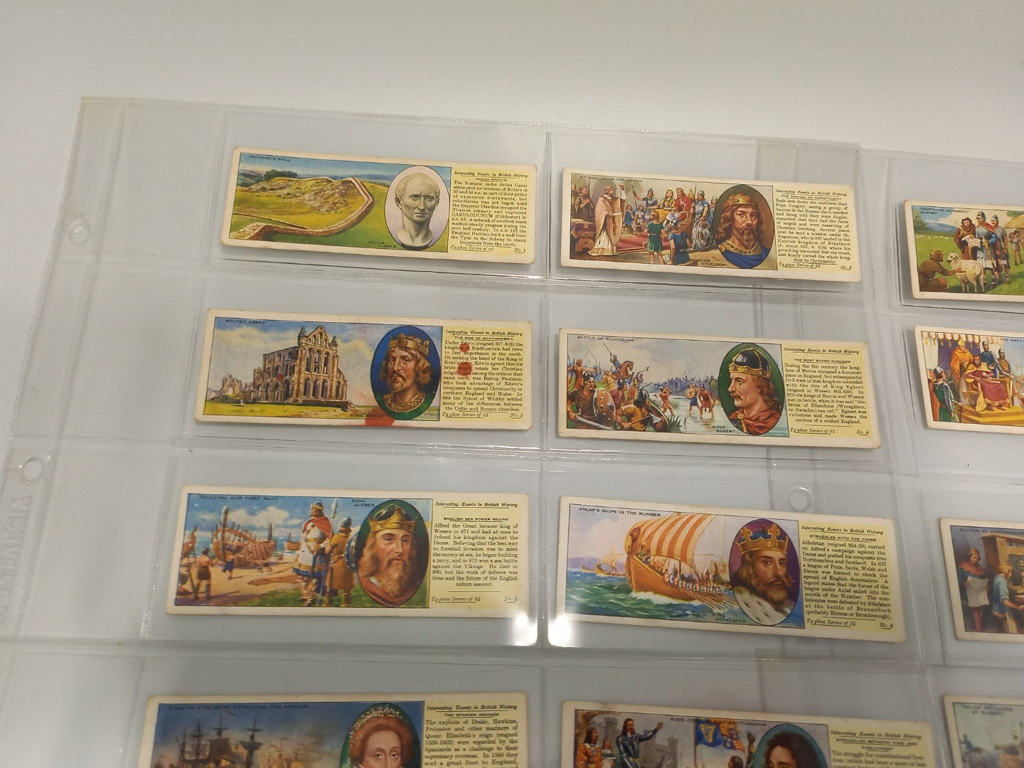 Typhoo Tea 'Interesting Events in British History' Complete Set of 25 Cards 1938