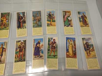 Typhoo Tea 'Characters From Shakespeare' Complete Set of 25 Cards - 1937