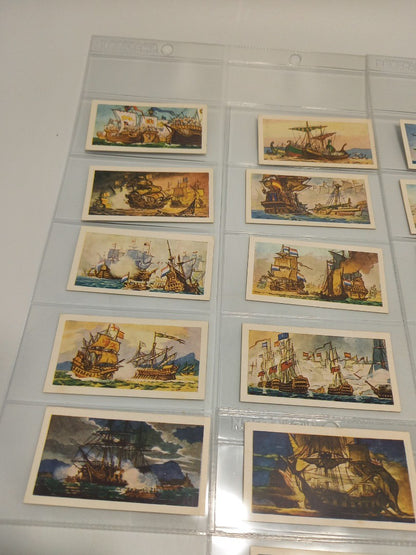 Mills Filtertips Vintage 'Naval Battles' Cigarette Cards Full Set of 25 1959