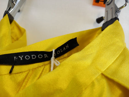 Fyodor Golan Bright Yellow Unusual Designer Shorts - Waist 24"