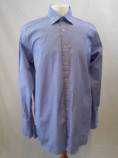 Thomas Pink Jermyn St - Gents Vintage Striped Shirt Sea Island Quality Chest 48"