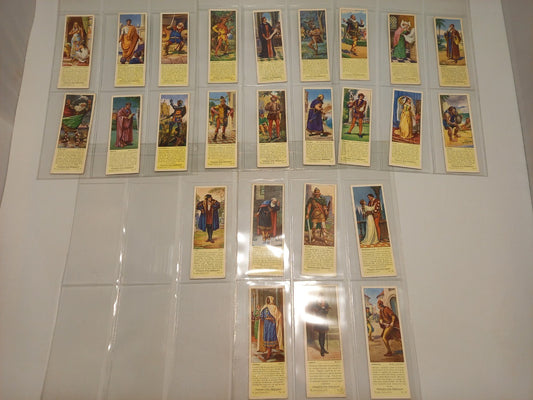Typhoo Tea 'Characters From Shakespeare' Complete Set of 25 Cards - 1937