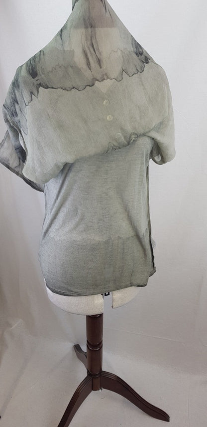 Picadilly Green Top/Blouse with Buttons & Under vest BNWT Size 12