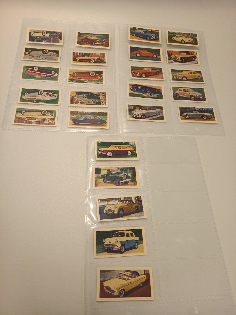 CBT Kane Products 'Modern Motor Cars' Complete Set of 25 Cards - 1959