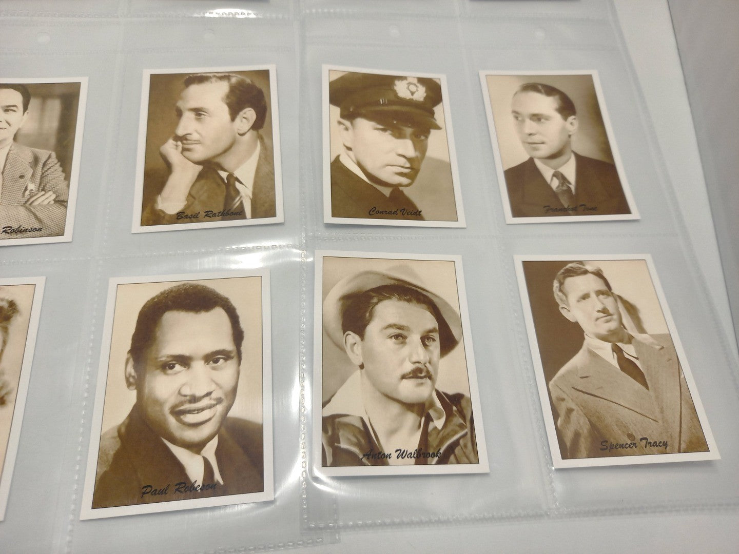 JF Sporting Collectibles Leicester Film Stars of the World 1930s Set of 24 Cards