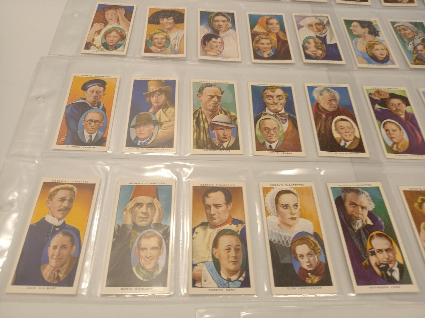 Ogden's 'Actors Natural & Character Studies' Complete Set of 50 Cigarette Cards