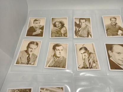 JF Sporting Collectibles Leicester Film Stars of the World 1930s Set of 24 Cards