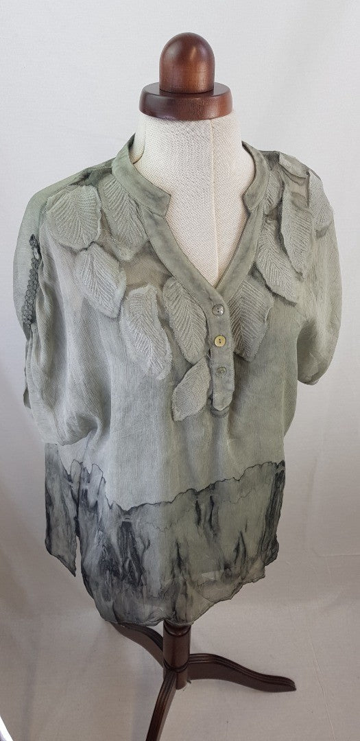 Picadilly Green Top/Blouse with Buttons & Under vest BNWT Size 12