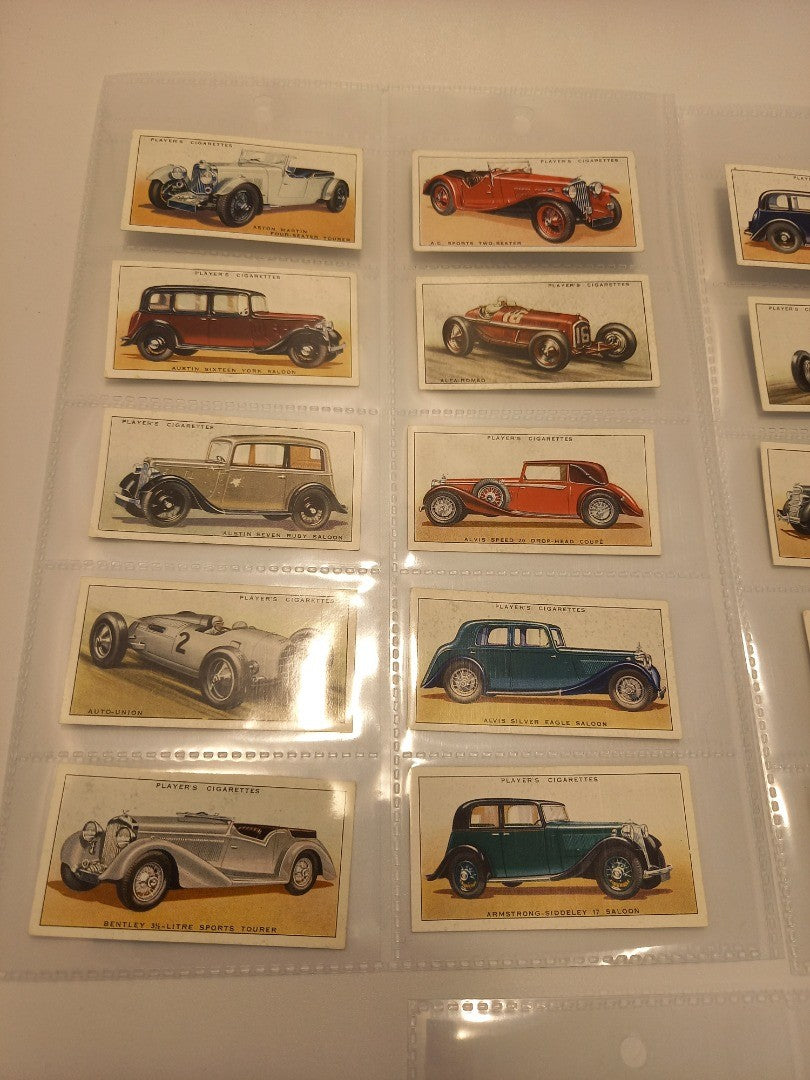 John Player & Sons 'Motor Cars' 1936 Complete Set of 50 Cigarette Cards