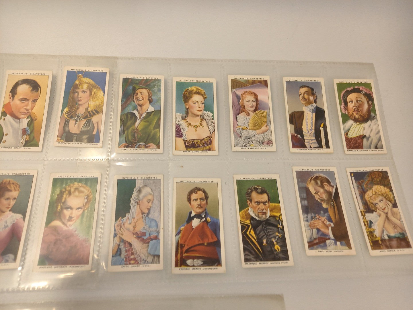 Stephen Mitchell & Son Stars of Screen & History 1939 Full Set 25 Cigarette Card