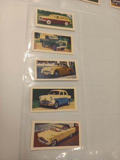 CBT Kane Products 'Modern Motor Cars' Complete Set of 25 Cards - 1959