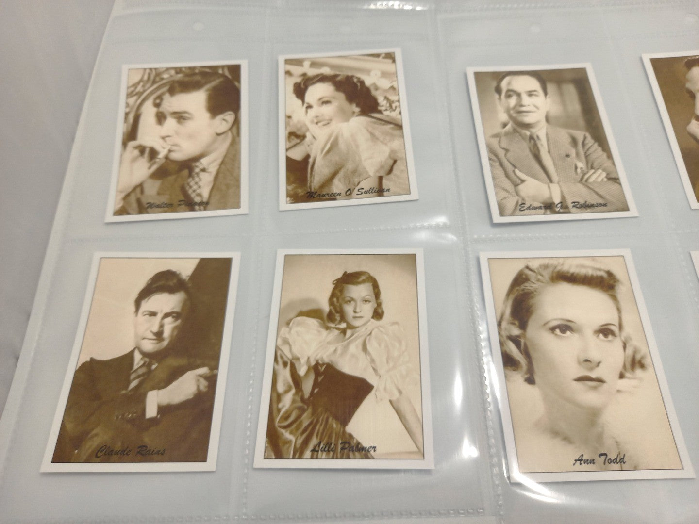 JF Sporting Collectibles Leicester Film Stars of the World 1930s Set of 24 Cards