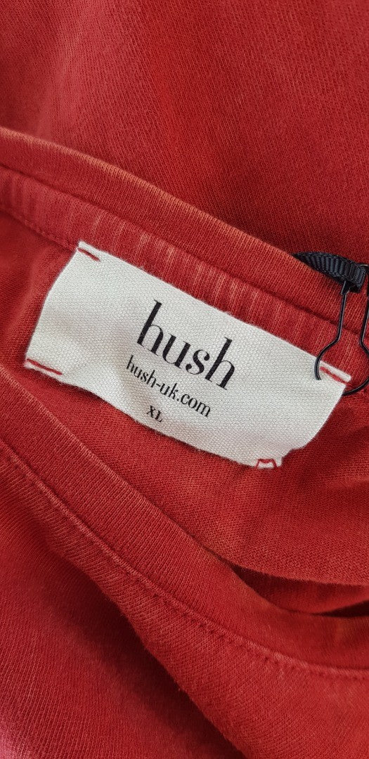 Hush Red Washed Classic Tee Size  XL 100% Cotton BNWT