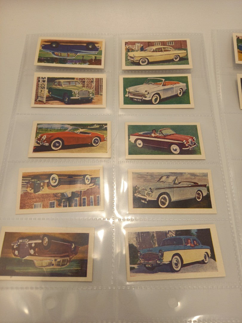 CBT Kane Products 'Modern Motor Cars' Complete Set of 25 Cards - 1959