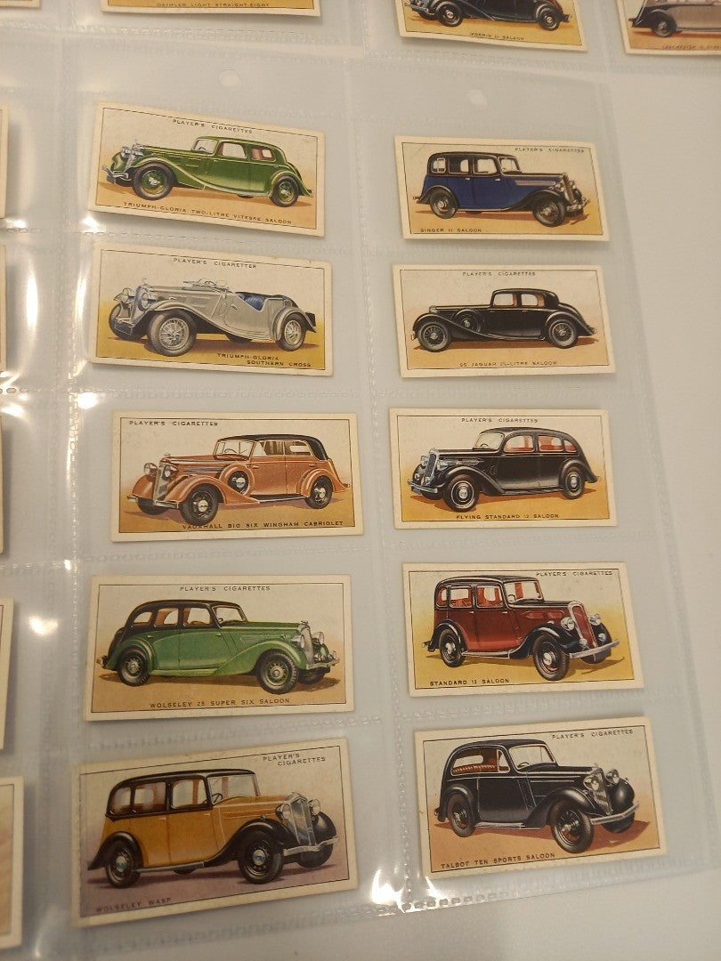 John Player & Sons 'Motor Cars' 1936 Complete Set of 50 Cigarette Cards