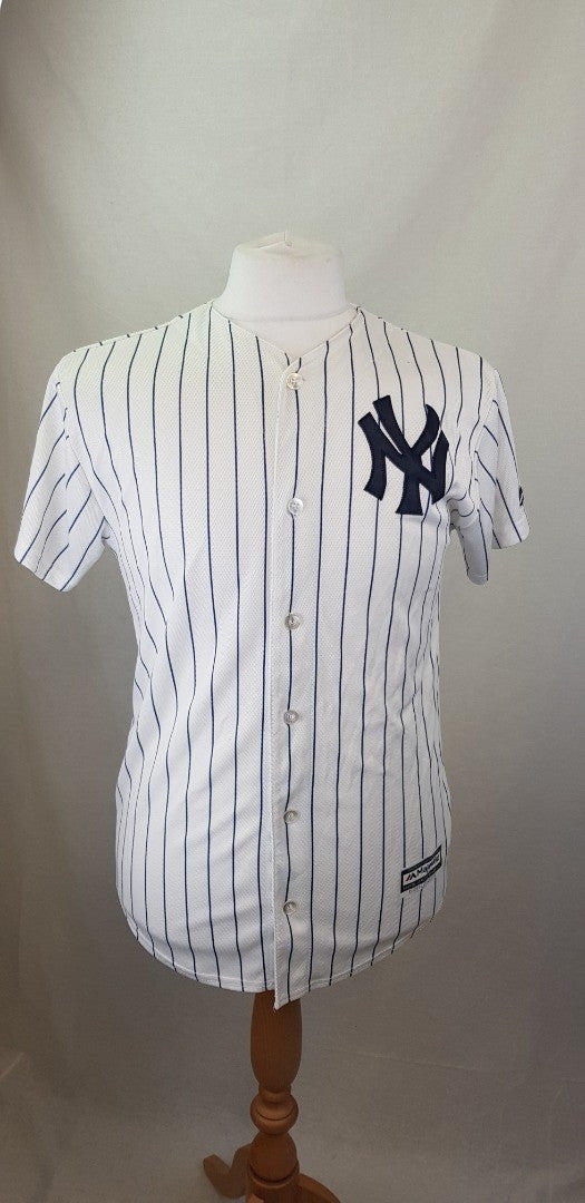Majestic New York Yankees Jersey in Blue & White Size XL VGC