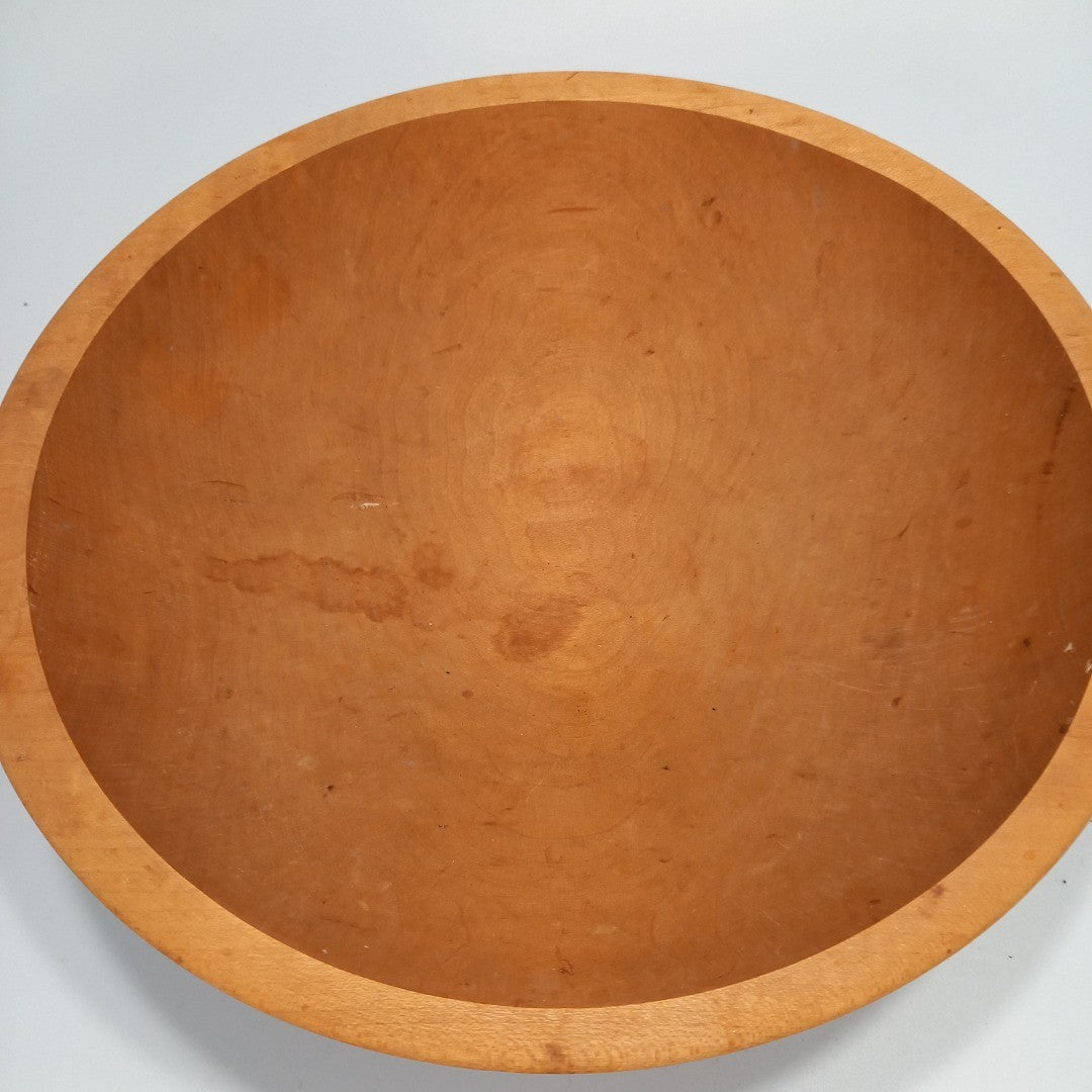 CWP Wayland NY. Hand Turned Wooden Bowl - Vintage - 11" Diameter