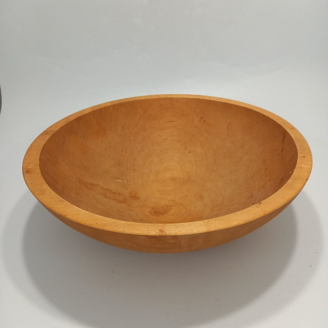 CWP Wayland NY. Hand Turned Wooden Bowl - Vintage - 11" Diameter