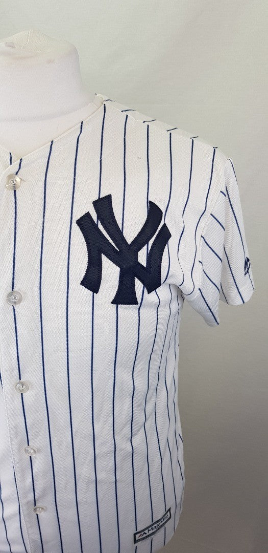 Majestic New York Yankees Jersey in Blue & White Size XL VGC