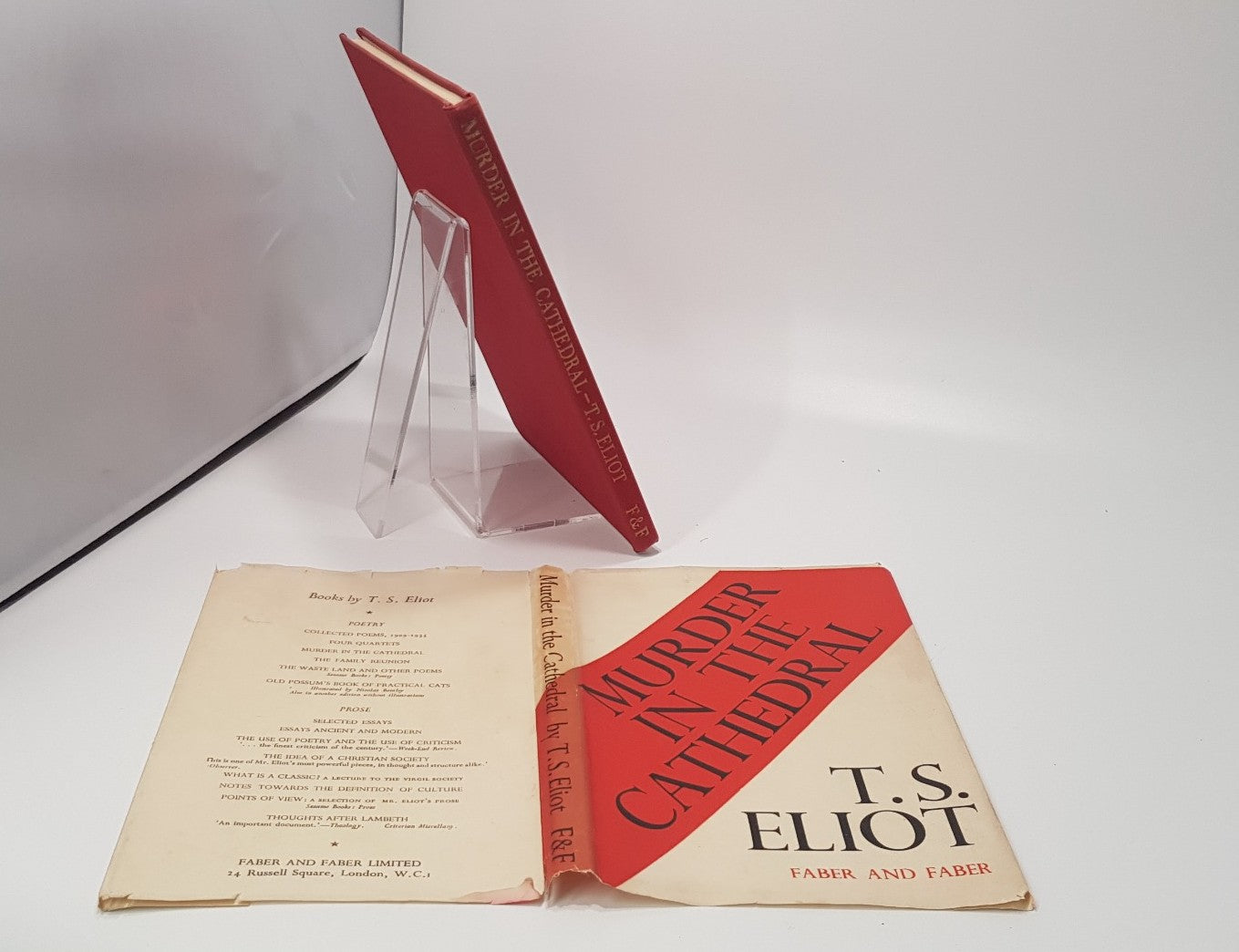 Murder in the Cathedral - By T.S. ELIOT 1948 Faber & Faber  - VGC