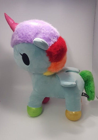 Tokidoki Multicoloured Unicorno - 19" Plush/Soft Toy. Large in VGC