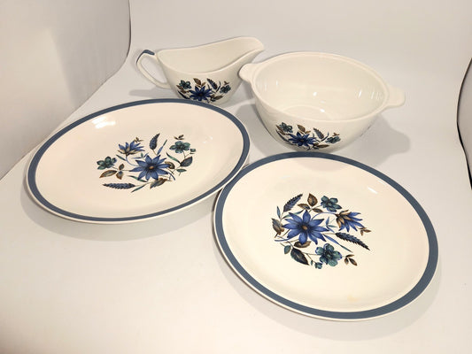 Alfred Meakin Countryside Ironstone Pieces, Dinner + Oval Plate, Tureen, and Jug