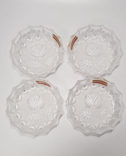 Echt Bleikristall Lead Crystal Bowls 11cm (Small) x4 Excellent Condition.