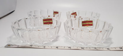 Echt Bleikristall Lead Crystal Bowls 11cm (Small) x4 Excellent Condition.