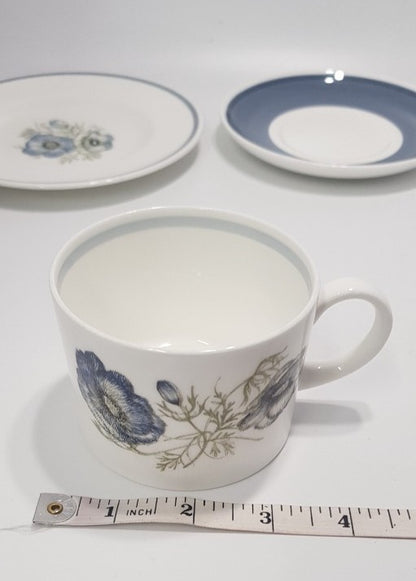 Wedgwood. Susie Cooper Design "Glen Mist" Straight Edge Tea Trio VGC